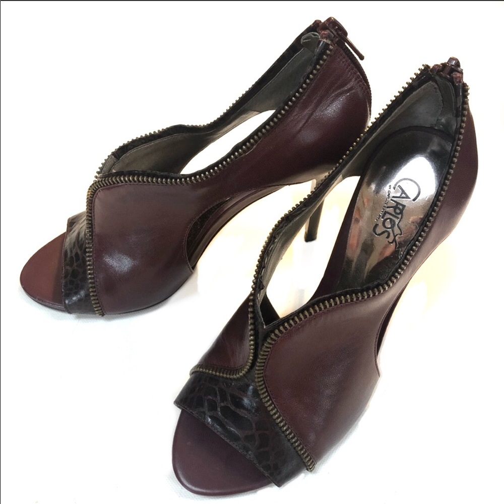 Carlos Santana PASSION Stiletto Heels Peep Toe 5.5